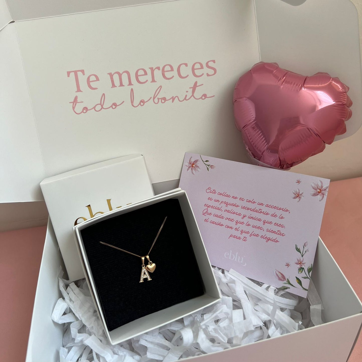 Collar inicial rose gold