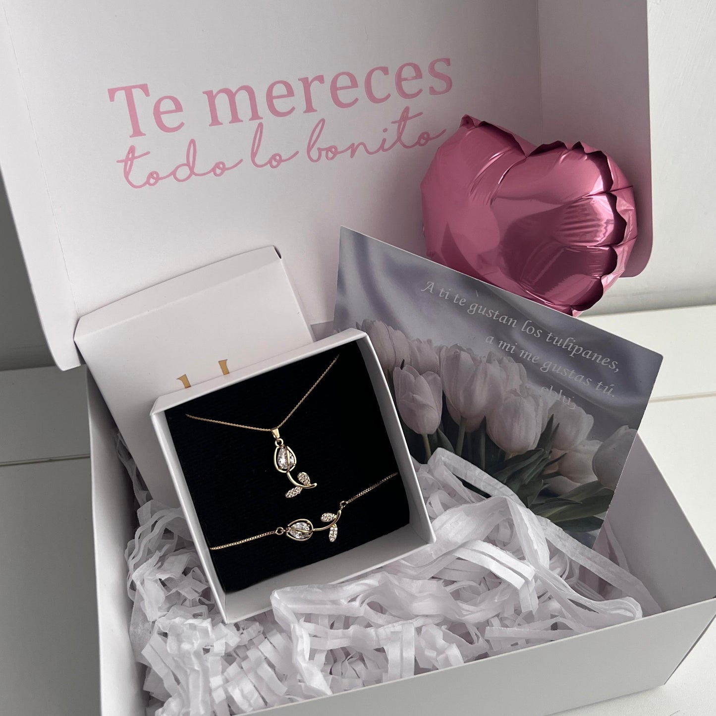 Set tulipanes blancos