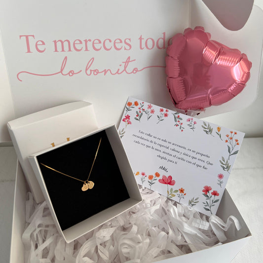 Collar tú y yo corazón