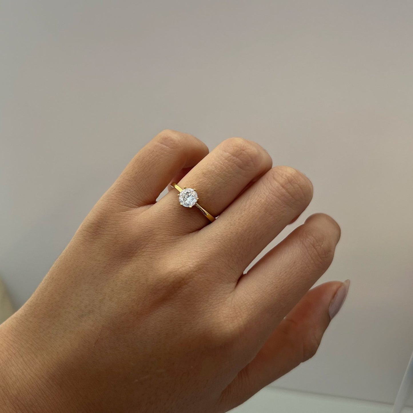 Anillos de promesa rocío