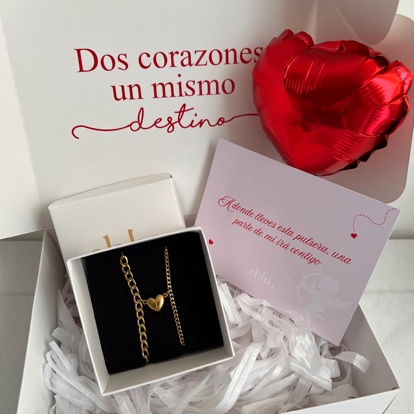 Pulseras corazón imantado